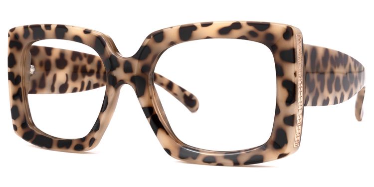 Yael Square Light-Tortoise Glasses