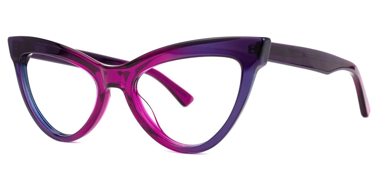Sekudo Cateye Purple Glasses | Zeelool Glasses1