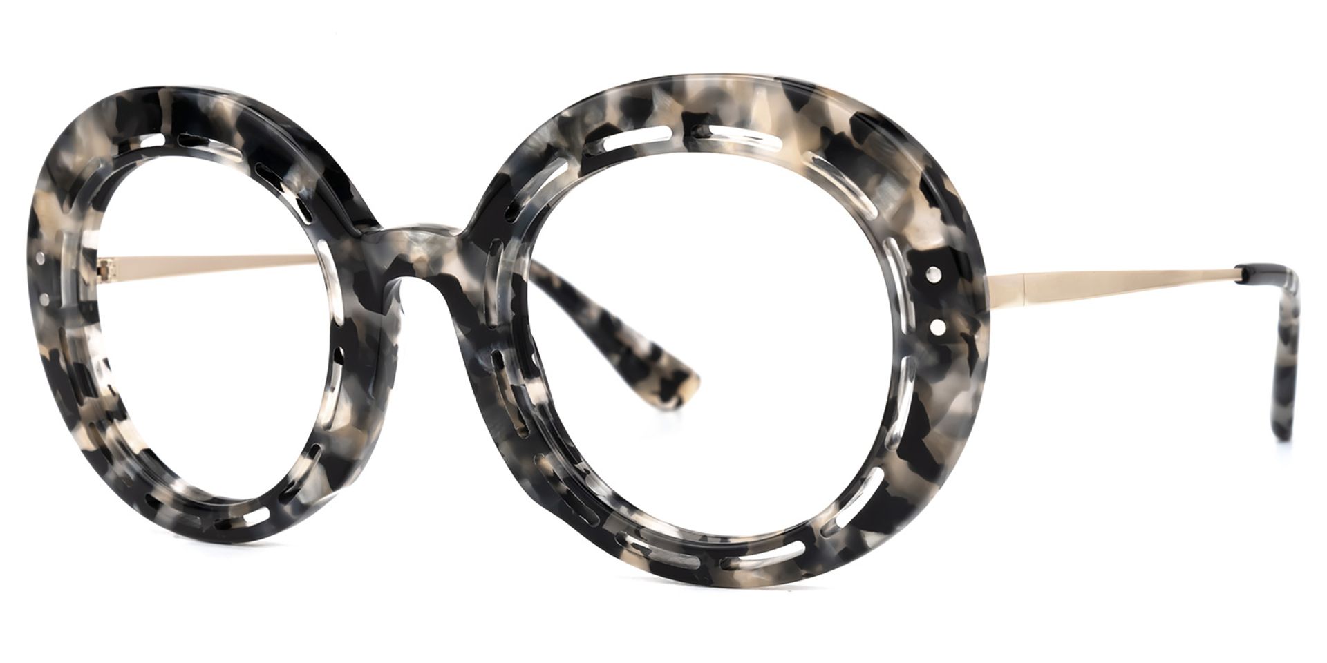 Pastrana Round Marble Glasses | Zeelool Glasses1