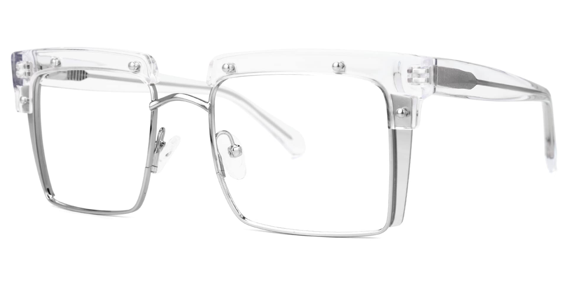 Kiana Square Crystal Frame Glasses | Zeelool Optical2