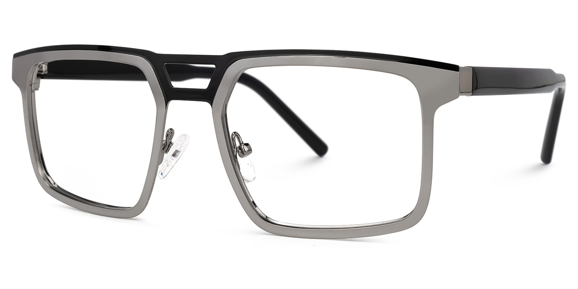 Wirtz Geometric Gray Glasses | Zeelool Glasses1