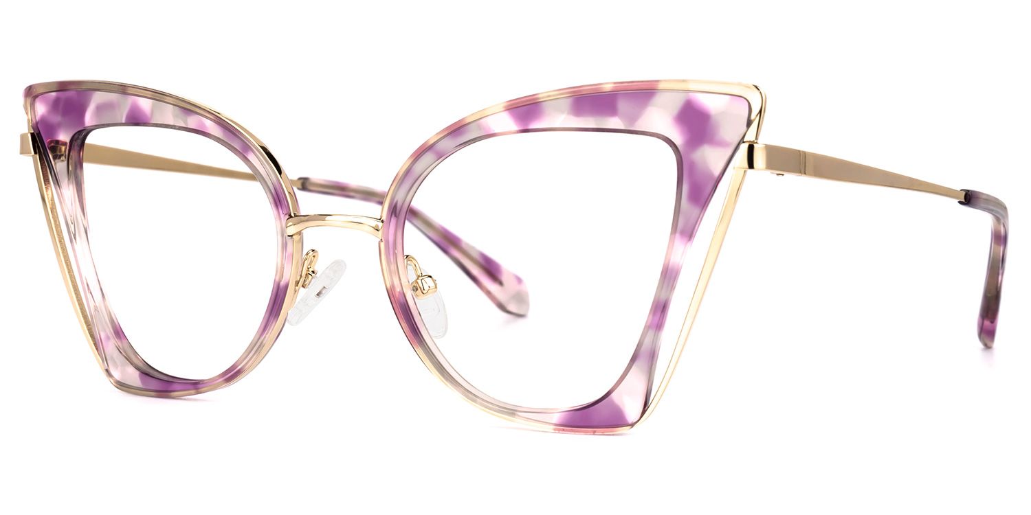 Orinthia Cateye Purple Glasses | Zeelool Glasses1