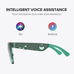 Boman Square Green Bluetooth Sunglasses4