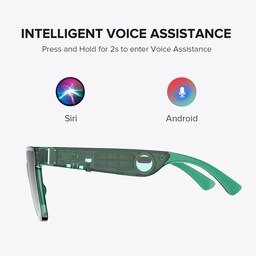 Boman Square Green Bluetooth Sunglasses4