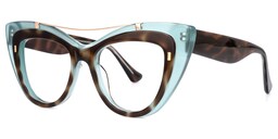 Poutch Cateye Blue Glasses1