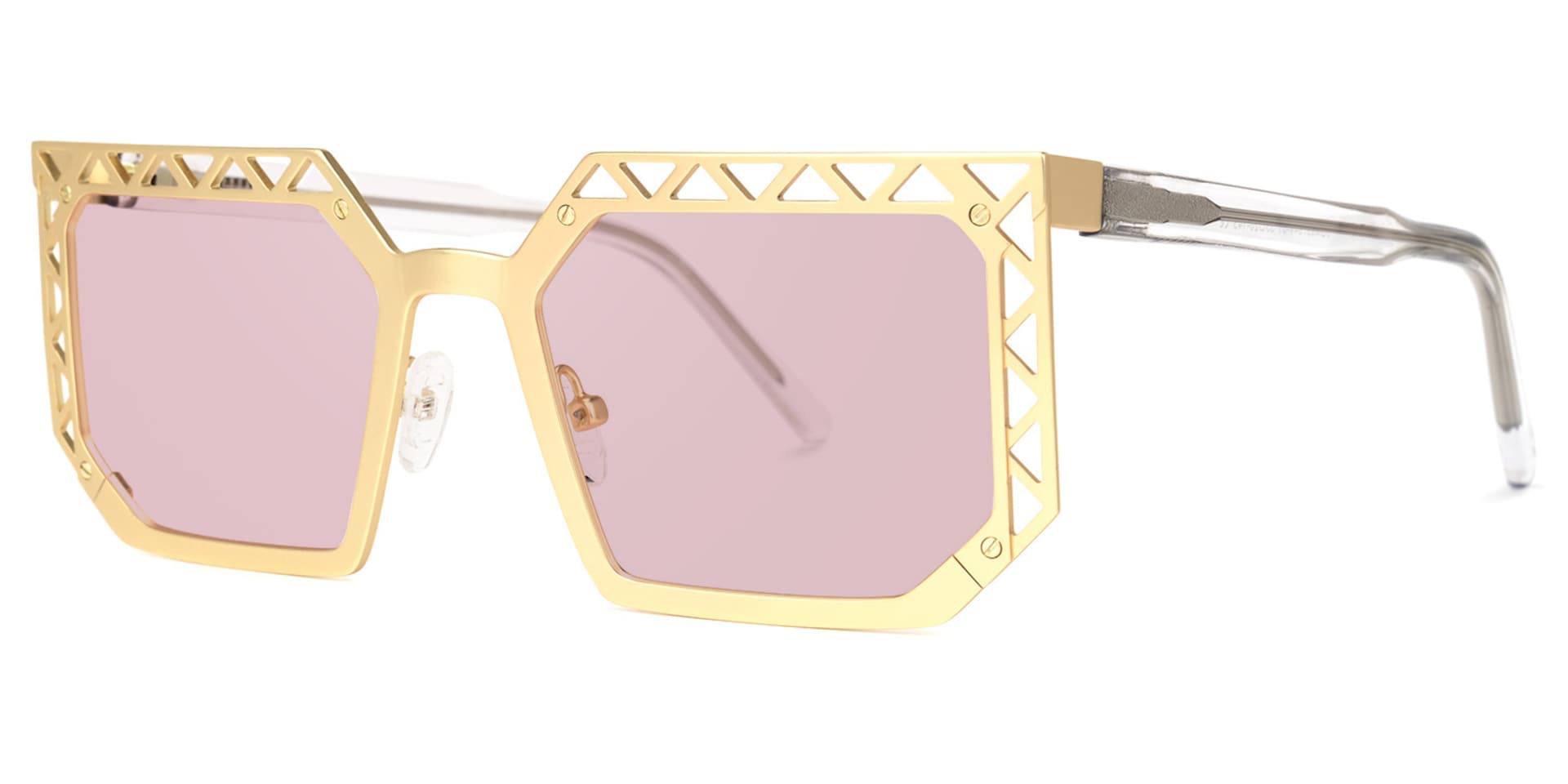 Adorno Square Gold Sunglasses | Zeelool Glasses1