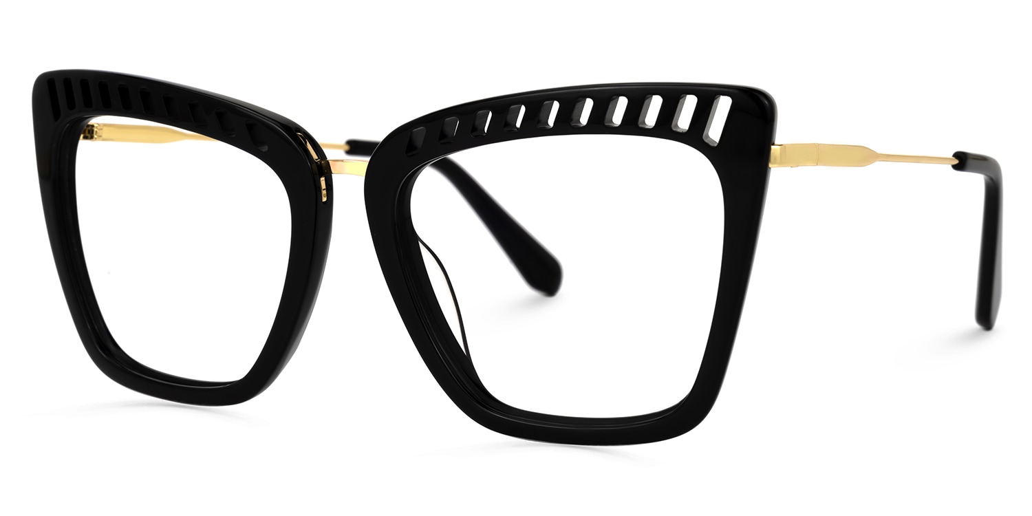 mahaloです Majoro Cateye Black Glasses | Zeelool Glasses