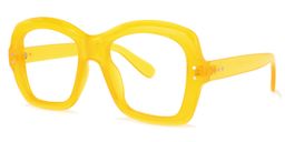 Mckenzie Square Yellow Glasses1