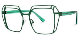 Murray Geometric Green Glasses1