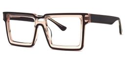 Milian Brown Square Glasses1