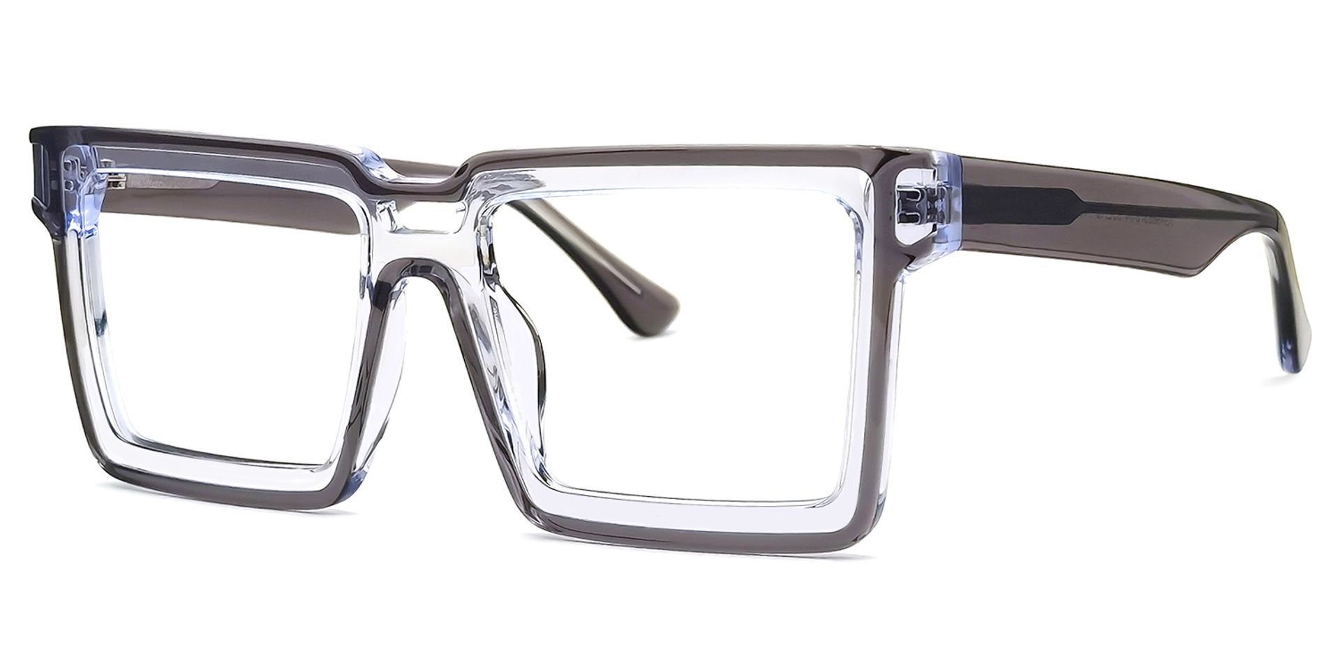Cyber Spectacle Frame, Milian Gray Square Eyeglasses1