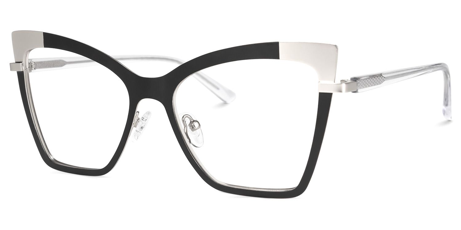 Poulson Cateye Black Glasses | Zeelool Glasses