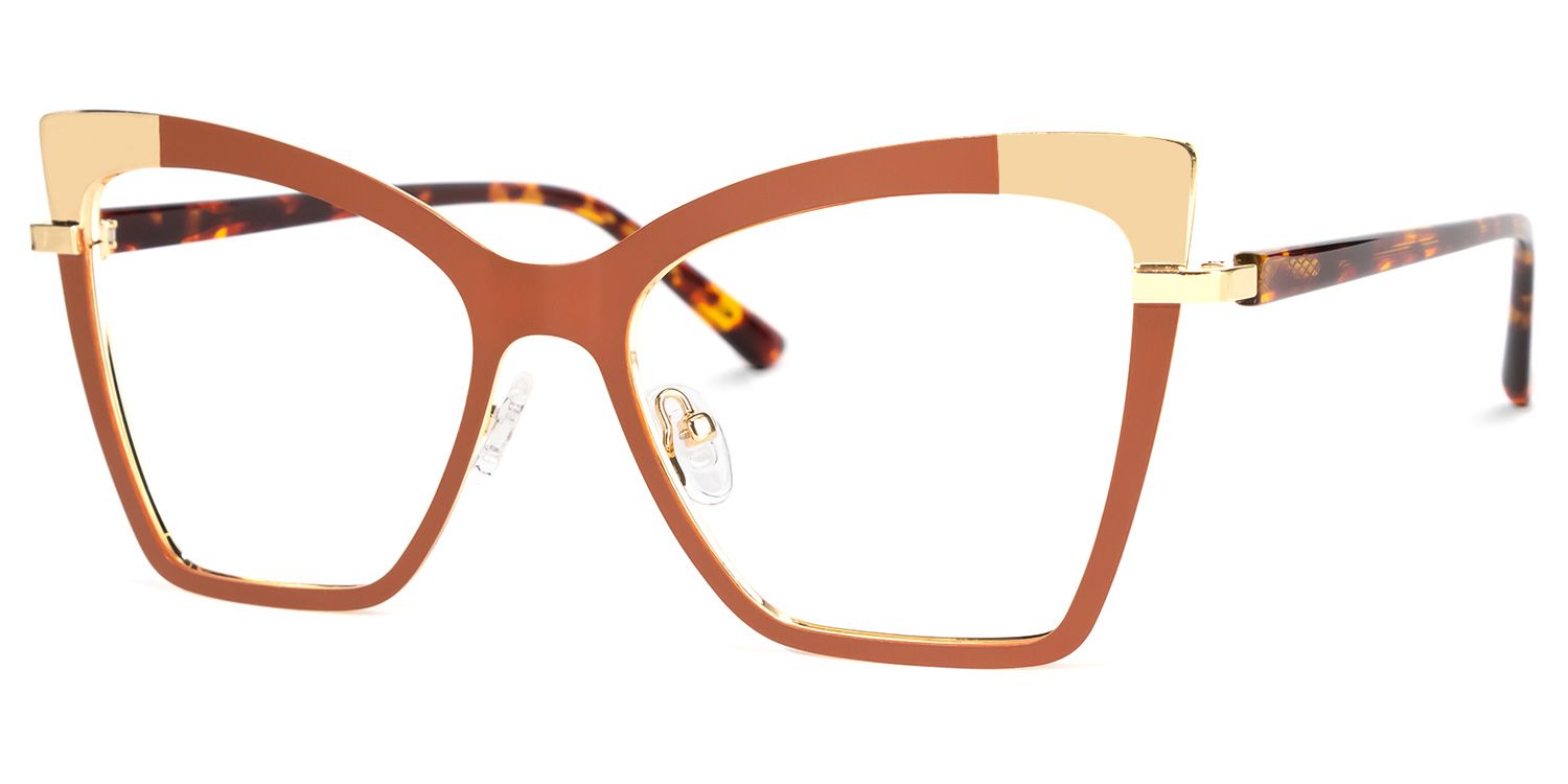 Poulson Cateye Brown Glasses | Zeelool Glasses