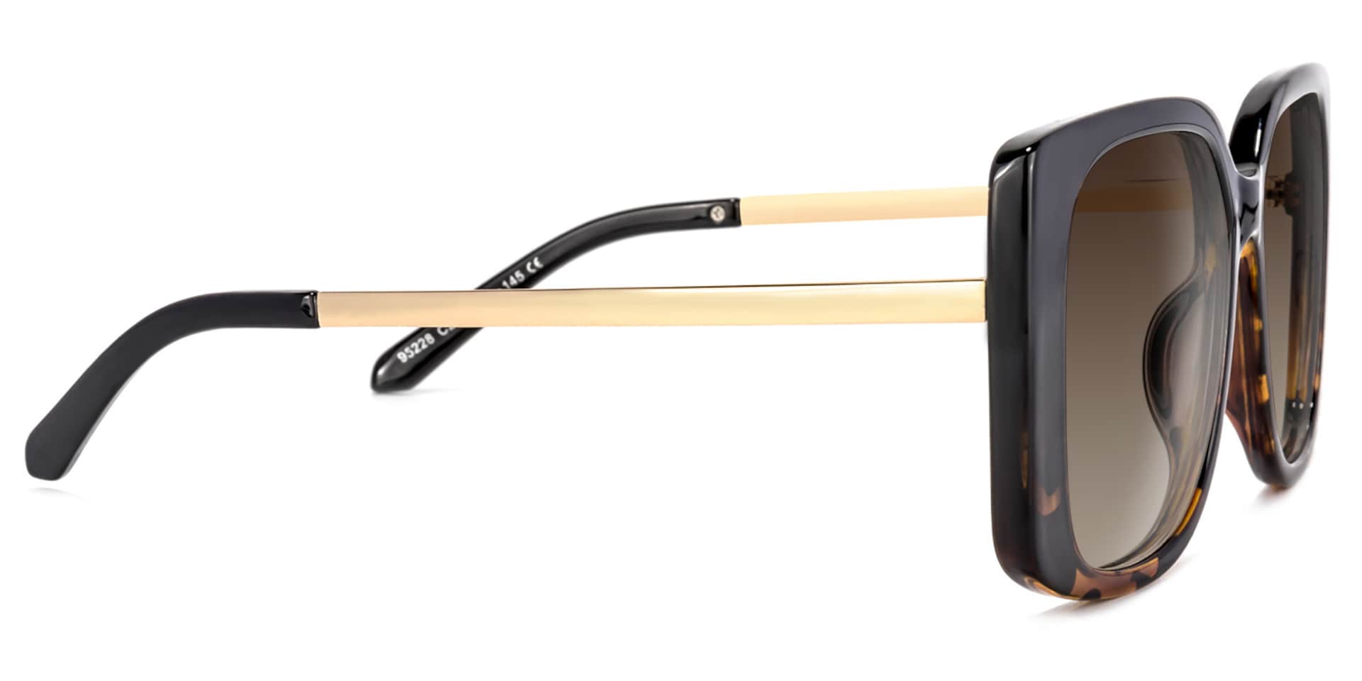 Nancy Square Black Sunglasses | Zeelool Glasses3