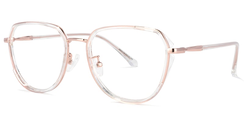 Nash Geometric Crystal Glasses | Zeelool Glasses1