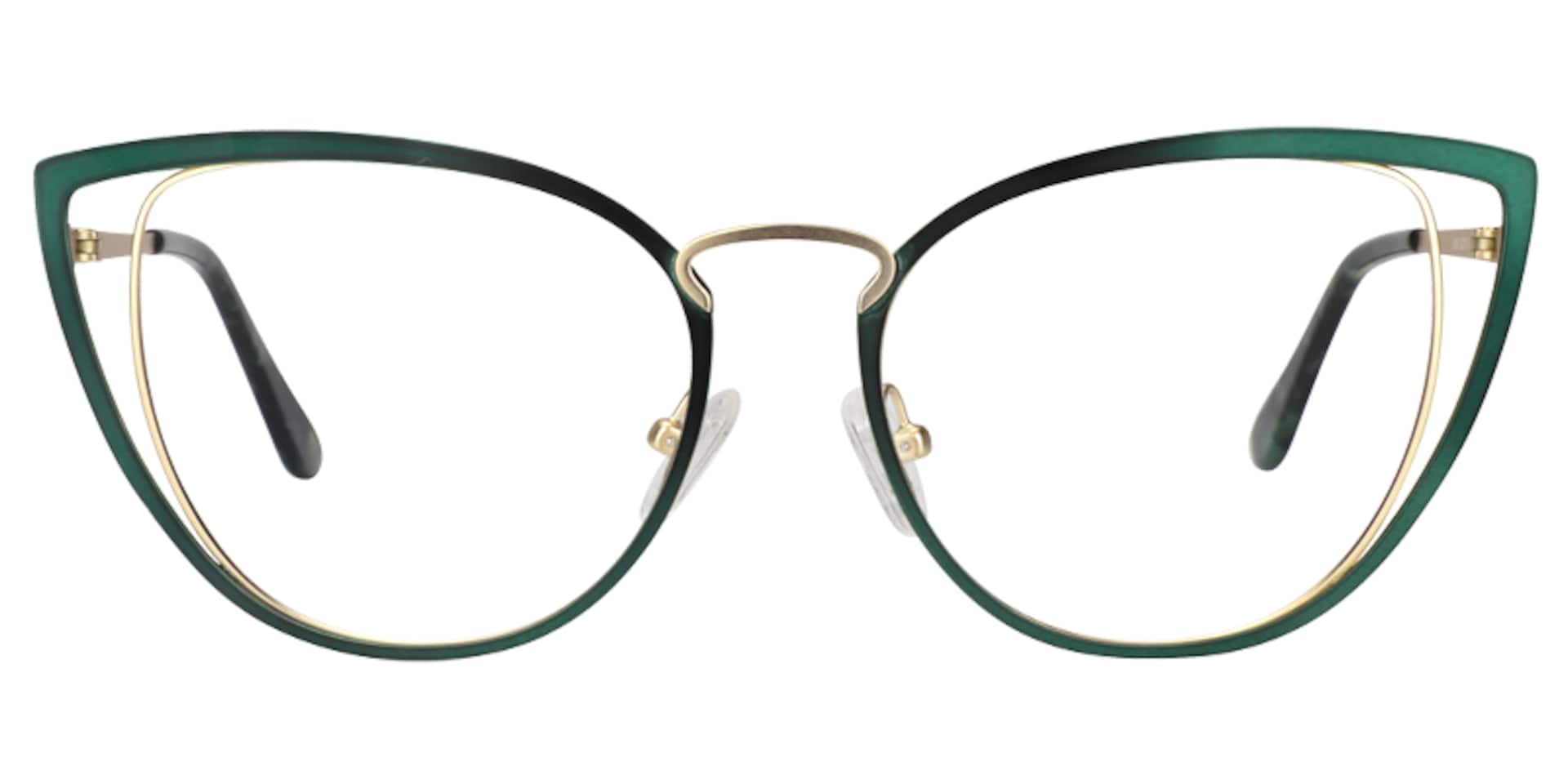 Cateye Green Glassess | Zeelool Eyeglass Frames0