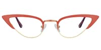 Mignon Cateye Living Coral Glasses0