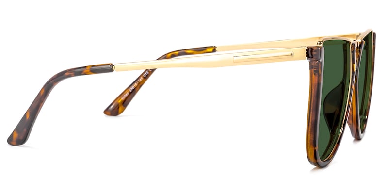 Noor Geometric Tortoise Sunglasses | Zeelool Glasses3