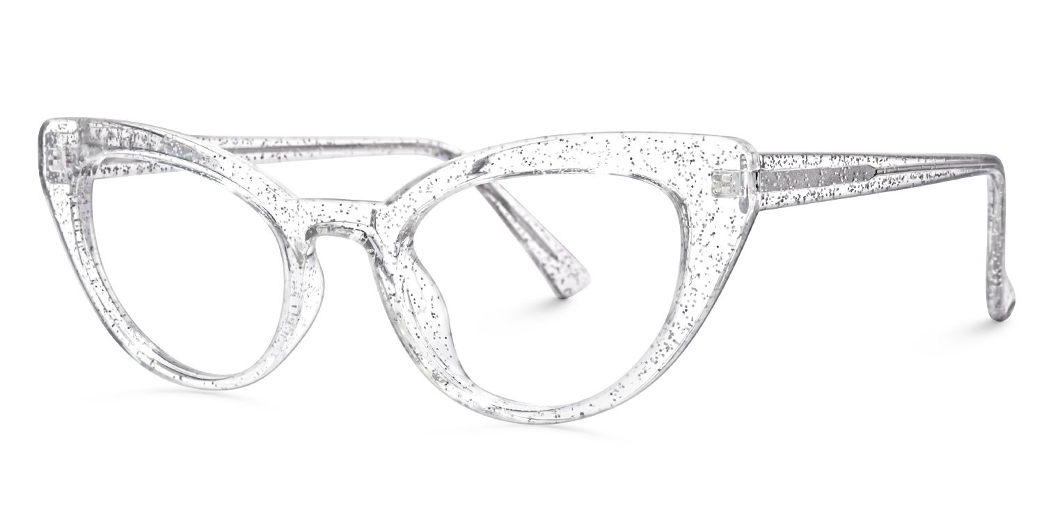 Evans Cateye Clear Glasses | Zeelool Glasses1
