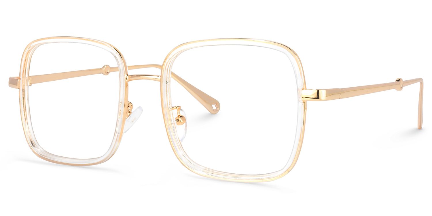 Ozzy Square Clear Glasses | Zeelool Glasses1