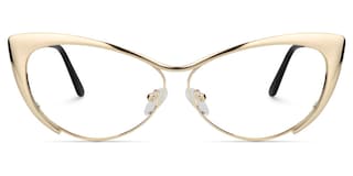 Ellen Cateye Gold Glasses1
