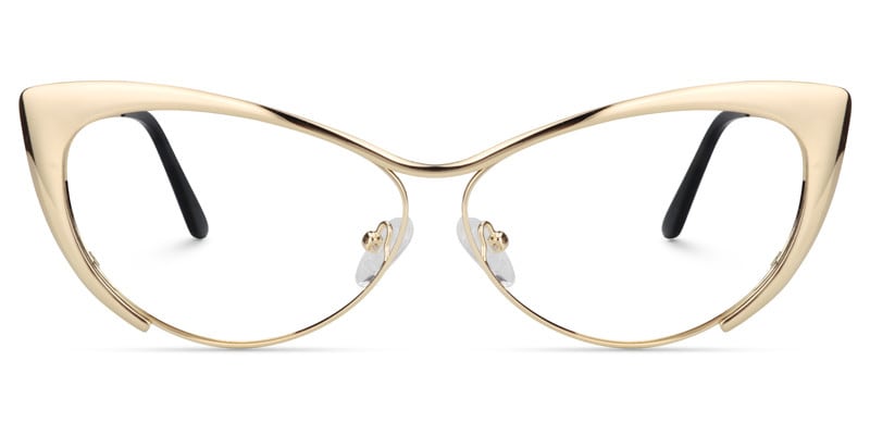 Ellen Cateye Gold Glasses