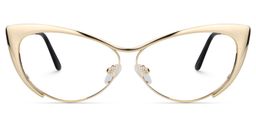 Ellen Cateye Gold Glasses0