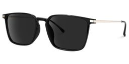 Litisha Square Black sunglasses1