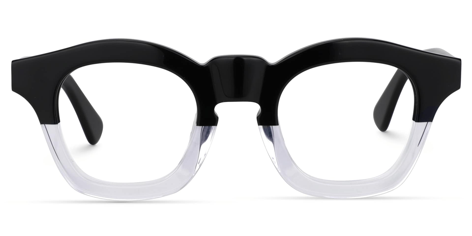 Rita Square Black&Crystal Glasses  | Zeelool Glasses0
