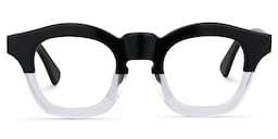 Rita Square Black&Crystal Glasses 0