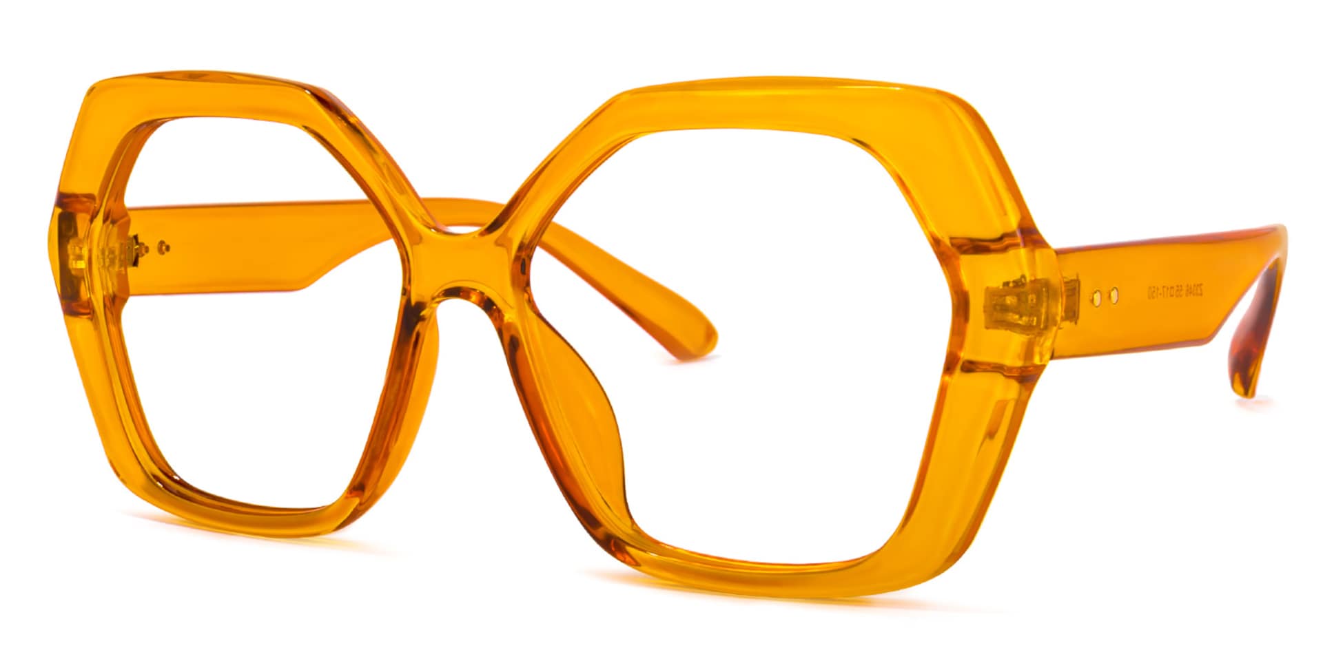 Piper Geometric Earthy-Yellow Glasses | Zeelool Glasses1