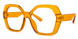 Piper Earthy-Yellow Geometric Glasses1
