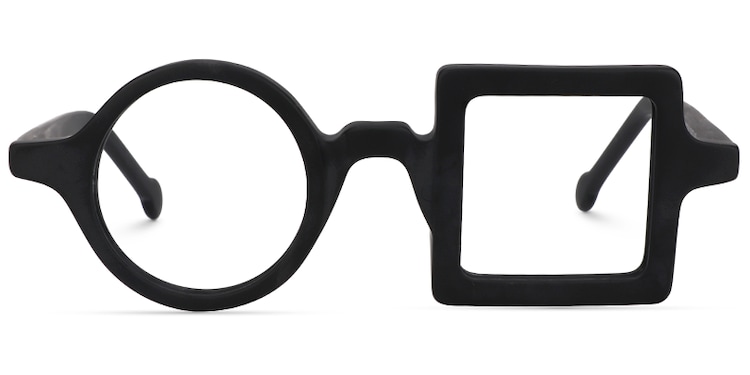 Paola Asymmetric Black Glasses