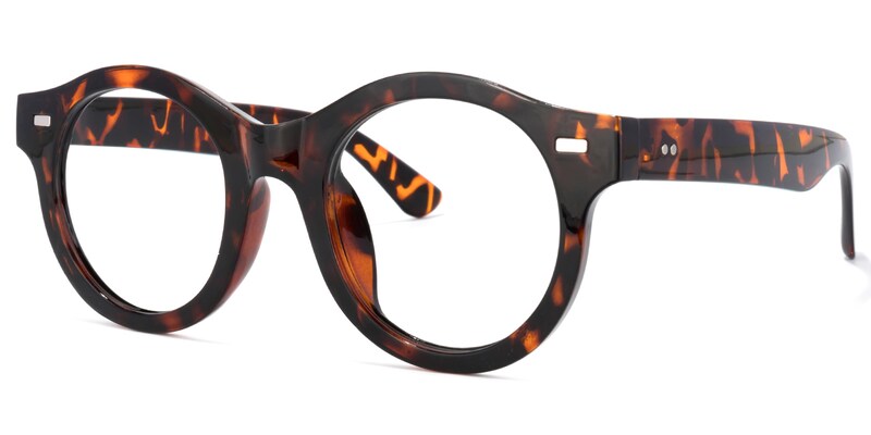 Paxton Round Tortoise Glasses | Zeelool Glasses1