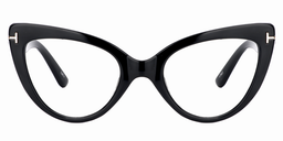 Kristin Cat Eye Black Glasses0