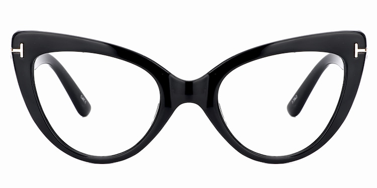 Kristin Cat Eye Black Glasses