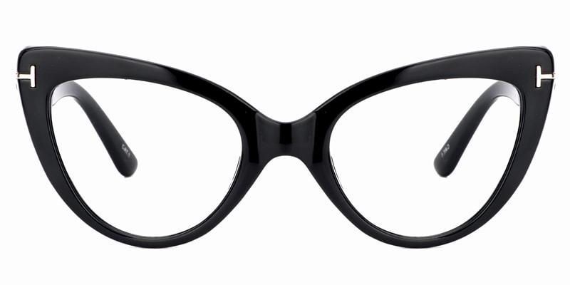 Kristin Cat Eye Black Glasses