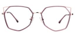 Aviva Geometric Light Purple Glasses0