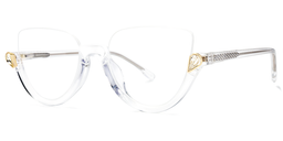 Felicia Cat Eye Clear Glasses 1