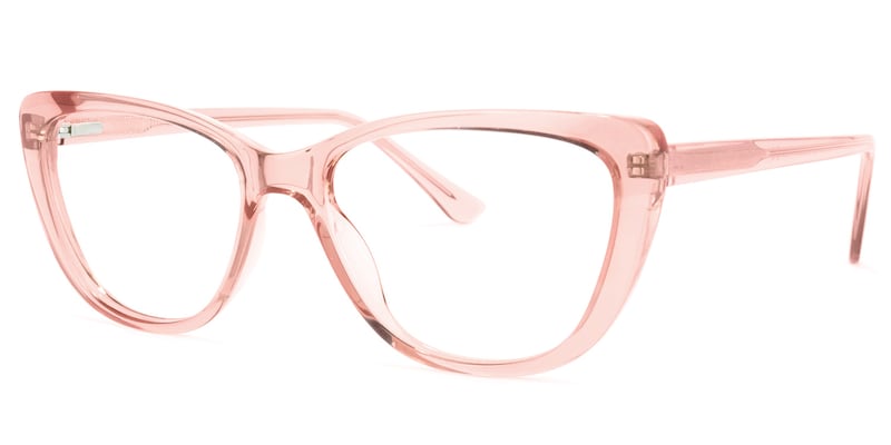 Qamar Cateye Pink Glasses | Zeelool Glasses1
