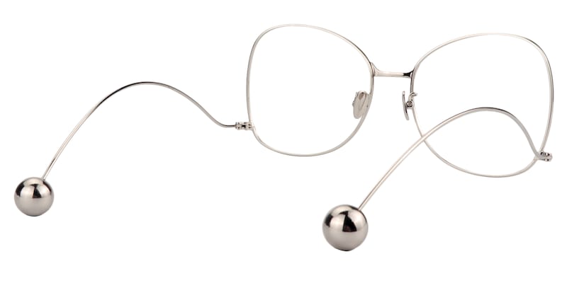 Jeremy Square Silver Glasses | Zeelool Glasses6