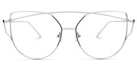 Selina Aviator Silver Glasses0