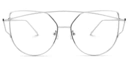 Selina Aviator Silver Glasses0