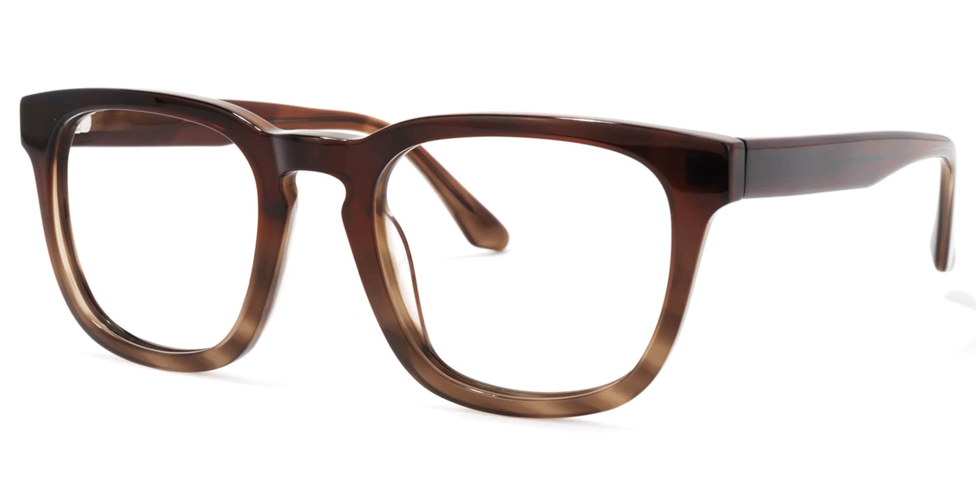 Reese Square Brown Glasses | Zeelool Glasses1
