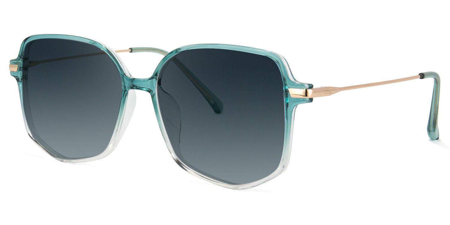 Payton Square Green Sunglasses | Zeelool Glasses1