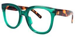 Harrell Square Dark-Green Glasses3