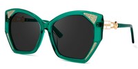 Routh Geometric Green Sunglasses1