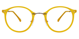 Ivy Round Yellow Glasses0