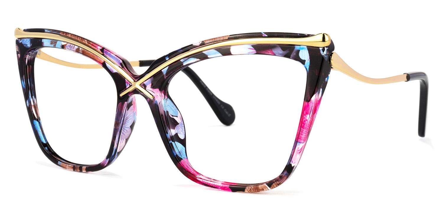 Winston Butterfly Floral Glasses | Zeelool Glasses1