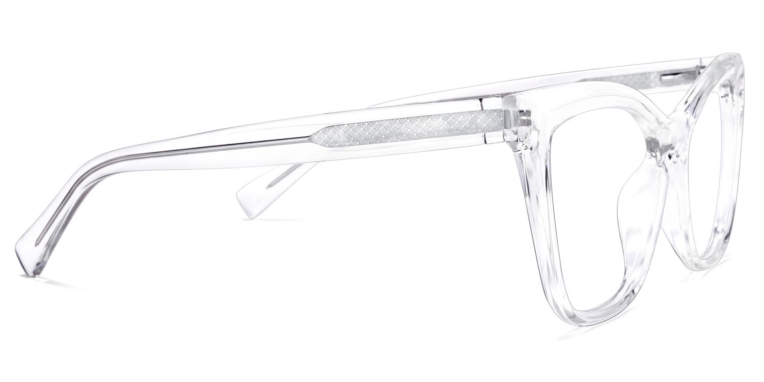 Raegan Cateye Clear Glasses | Zeelool Glasses3